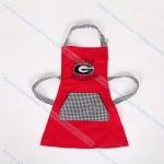 Eco-Friendly Cotton Embroidery Red Kitchen Cooking Promotion Kids Apron